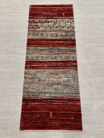 Loribaft Tappeto 160x60 Rosso (Iran) Annodato A Mano