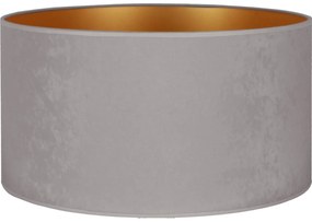 Duolla - Paralume universale VELVET E27 diametro 35 cm grigio/oro