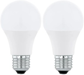 SET 2xLED RGBW Lampadina dimmerabile A60 E27/9W/230V 2700-6500K + +TC - Eglo 11587