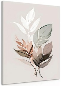 Quadro su tela – Foglie minimaliste