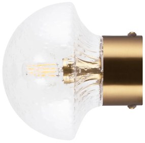 Globen Lighting - Fungo 16 Applique da Parete/Plafoniera IP44 Trasparente/Spazzolato Ottone Glob