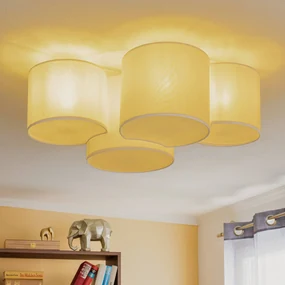 TK Lighting Plafoniera Mona a 4 luci, bianca