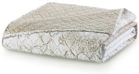 Copriletto in microfibra double-face marrone chiaro Malaga, 220 x 240 cm Alhambra - DecoKing