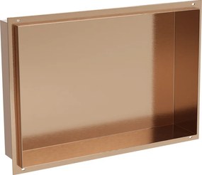 Mexen X-Wall-NR mensola ad incasso senza flangia 45 x 30 cm, rame spazzolato - 19C1453010