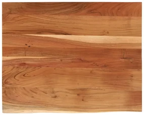 Piano scrivania 90x80x2,5 rettangolare legno acacia bordi vivi
