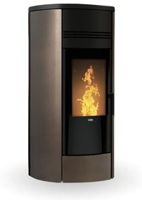 Termostufa A Pellet Idro 27 kW Style 220 Bronze Klover Design Tondo