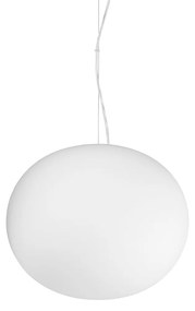 Lampadario A Sospensione Contemporaneo Cotton Metallo Bianco1 Luce E27 42W Ip20