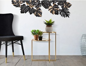 Tavolino rotondo in oro 40x50 cm - Mauro Ferretti