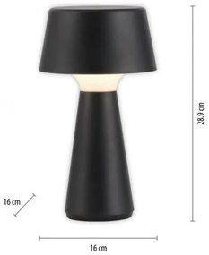 JUST LIGHT. 19260-18 - Lampada LED dimmerabile da esterno ABERA LED/3W/3,7V IP54