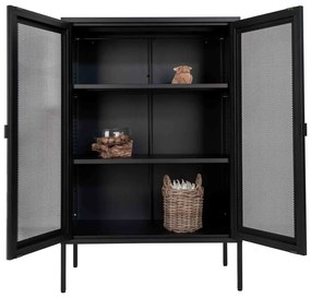 Vetrina in metallo nero 80x120 cm Melbourne - House Nordic