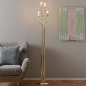 Lampada da terra Retro Euluna, Ottone / Oro, Soggiorno / Sala da pranzo, Metallo, Moderno, Lampada da terra