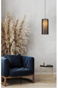 Lampadario a sospensione con filo KIOTO 1xE27/40W/230V diametro 18 cm nero/faggio