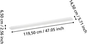 Eglo 901517-LED Pannello da soffitto a montaggio superficiale MORADILLO-Z RGBW LED/28W/230V 120x15 cm bianco