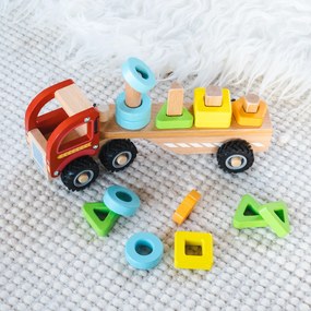 Camion in legno per smistamento e impilamento