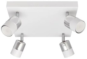 LED Luce Spot a LED TUBSSON 4xGU10/4,8W/230V bianco/cromo lucido