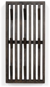 Attaccapanni da parete marrone scuro in rovere massiccio 24 cm Parco – Spinder Design