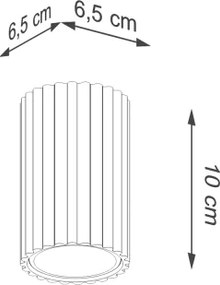 Brilagi - Faretto CRESTO 1xGU10/10W/230V 10 cm rosa