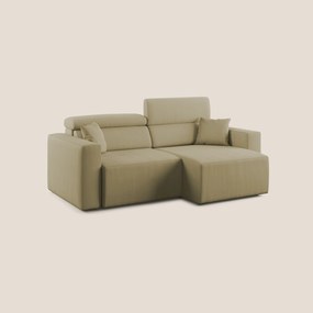 Orwell divano con seduta estraibile in microfibra smacchiabile T11 beige