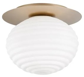 Plafoniera glamour Ripple Ø 35 cm dorato IP20, 1XE27