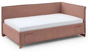 Letto da bambini con sponde rosa imbottito rete non inclusa 90x200 cm Fun – Meise Möbel
