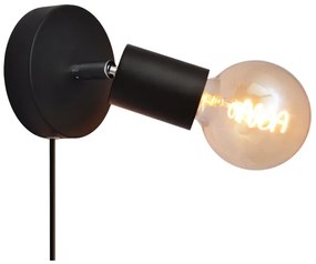 Luce Spot da parete TUNE 1xE27/20W/230V nero