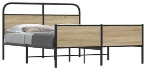 Giroletto Senza Materaso İn Metallo Rovere Fumo 180x200 Cm /