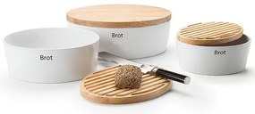 Continente C3930 - Portapane 13,5x30 cm bianco/beige