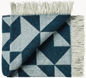 Coperta in lana con frange Twist