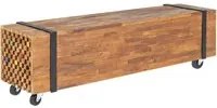 Mobile Porta TV 110x30x32,5 cm in Legno Massello di Teak 326173