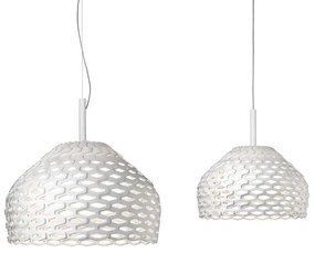 Flos Tatou Suspension 2 Lampada 50 cm a sospensione a luce diffusa in policarbonato Bianco