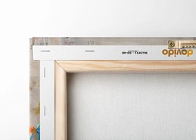 Quadro su tela – Polpo con imitazione di pittura