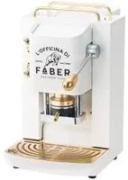 FABER PRO DELUXE BIANCO - MACCHINA PER CAFFE'' - PRESSACIALDA IN OTTONE - ELETTROVALVOLA E TERMOSTATO 95 - TELAIO IN ACCIAIO