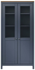 Credenza alta hill grigia 85x37x170,5 cm in legno di pino