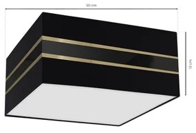 Plafoniera ULTIMO 3xE27/60W/230V nera