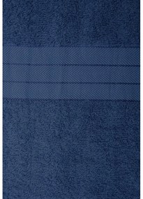 Set di 4 asciugamani in cotone blu scuro 50x100 cm - Good Morning