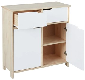 Credenza 2 ante 2 cassetti in legno massello acero