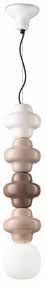 Sospensione Vintage Decò Copacabana 4 Moduli Ceramica Multicolor B-G-A E27