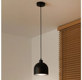 Duolla - Lampada a sospensione con cavo IRONLINE 1xE27/15W/230V Ø 17 cm nero