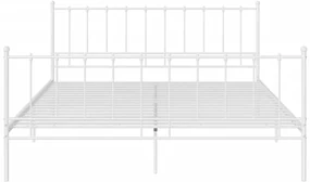 Giroletto bianco in metallo 180x200 cm