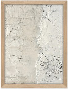 Stampa su tela incorniciata dipinta a mano White Surface