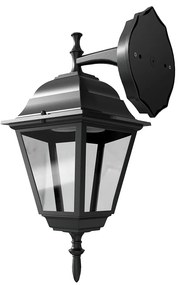 Applique Lanterna da Esterno IP54 E27 Nera - Serie ALFIERI 1B