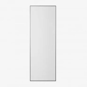 Specchio da parete rettangolare in alluminio (70x200 cm) Mirjam Nero - Sklum