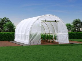 Serra a tunnel con struttura 12 m² L300 x l400 x H200 cm Acciaio Bianco - IPOMEA