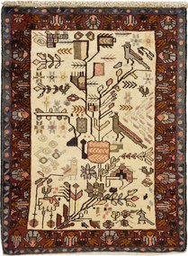 Hamedan Tappeto persiano 90x120 (Iran) Annodato A Mano