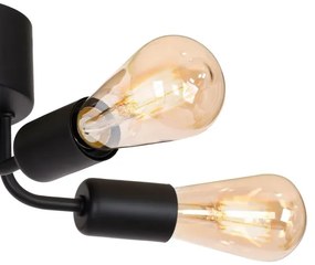 Lampadario a plafone BRENDA 5xE27/60W/230V nero