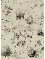Edmond Petit Carta da parati Jardin Les Arabesques - Vert Amande