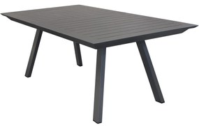 SPLENDOR - set tavolo in alluminio cm 200/300 x 110 x 75 h con 10 poltrone Splendor