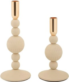 Portacandele in set in metallo 2 pz Aster – Mauro Ferretti