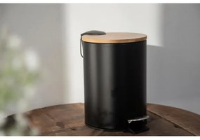 WENKO 24696100 - Cestino TORTONA 17x21 cm nero/marrone