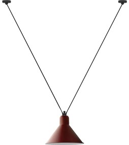 Lampe Gras - 323 XL Lampada a Sospensione Conico Rosso Lampe Gras